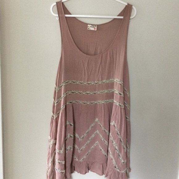 Free People - Voile & Lace Trapeze Slip - Picture 1 of 5